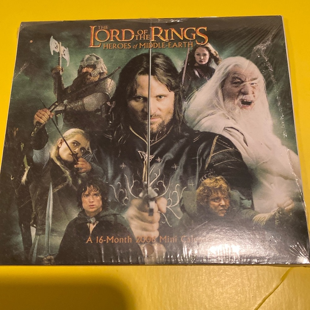 NWT Lord of the Rings 2006 Mini Calendar